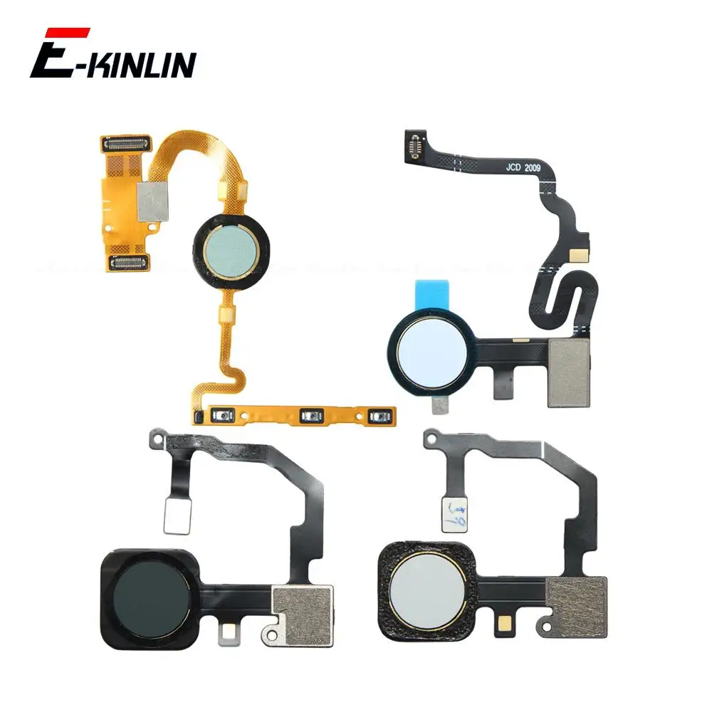 Home Button Touch ID Fingerprint Connector Sensor Menu Return Button Flex Cable Ribbon For Google Pixel 4a 5 5a 6 7 Pro 6a 4G 5G