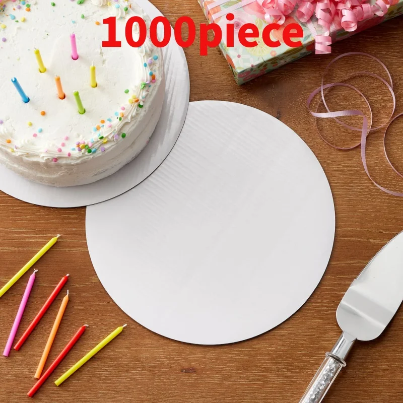 10 00piece.Custom.Round Cake Boards Circle Cardboard Base Grease Proof Baking Cake Pizza