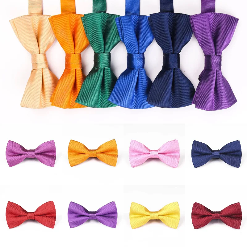 Butterfly Bow Tie Striped Bowknot Bowtie Mens Christmas Original Cravat Adult Accessories Adjustable Clip-on MW63