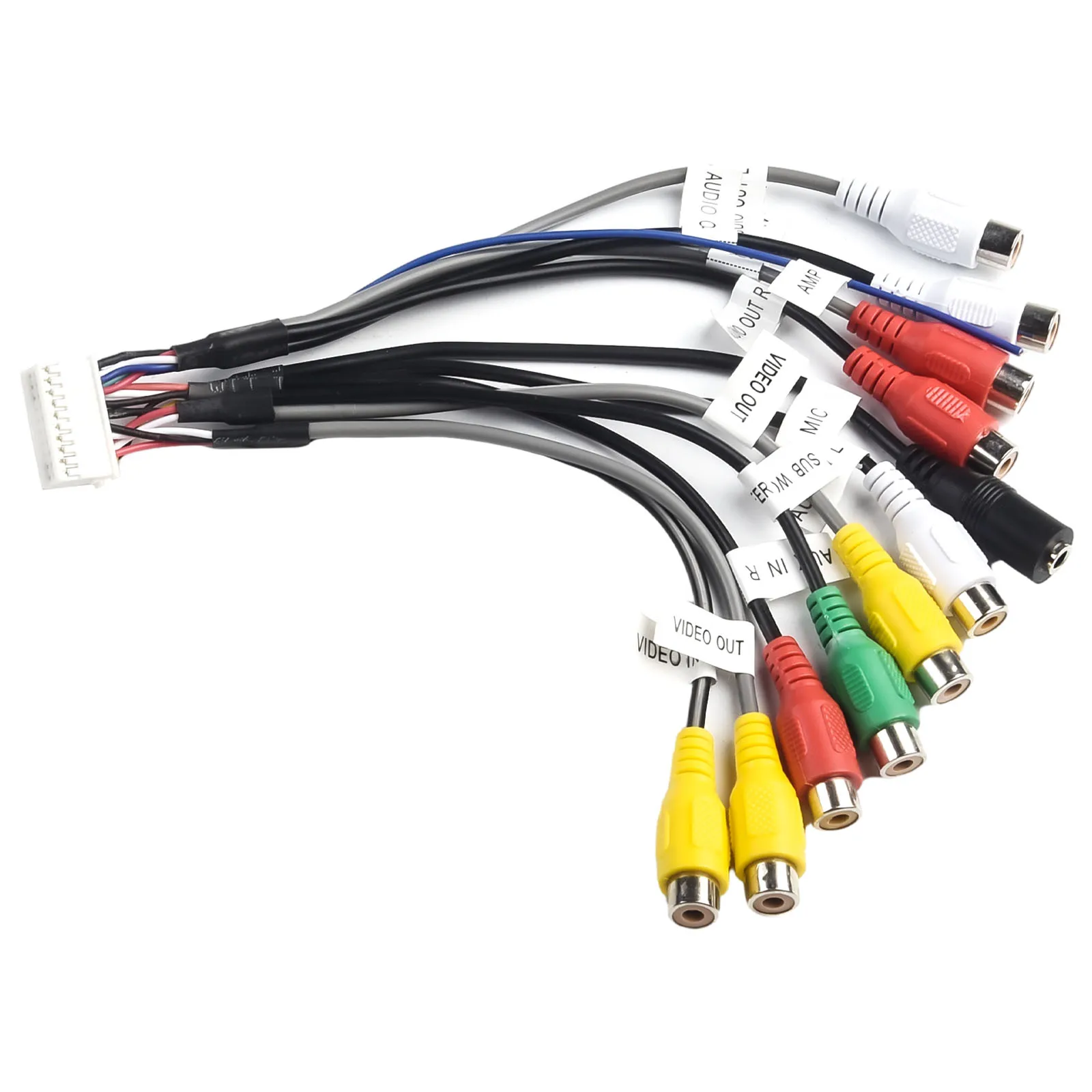 For Most Cars 20 Pins Radio Cable AUX Connection Line Radio Cable AUX Connection Line ABS copper Wire 20 Pins Easy To Use