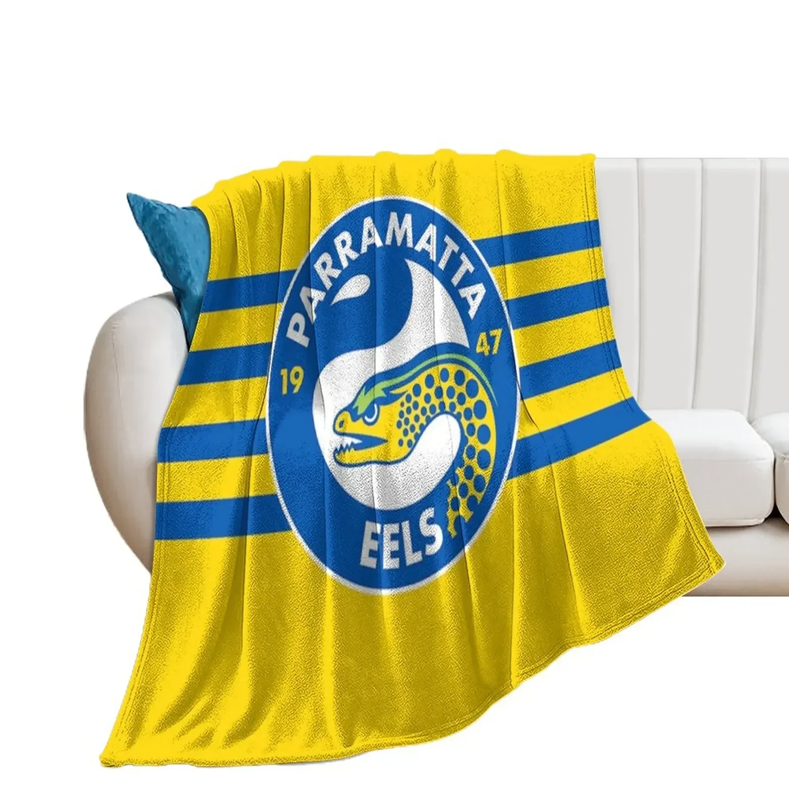 Parramatta Eels Throw Blanket Vintage Flannel funny gift Polar Blankets