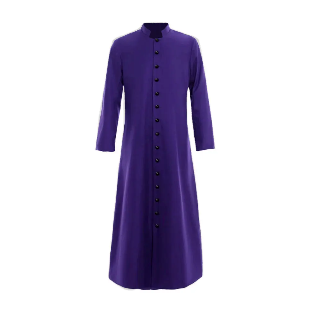 Halloween Priester Pate Cosplay Kostüm Mittelalter 5 Farben Rollenspiel Priester Charakter Ethnisches Bühnenkostüm Damen