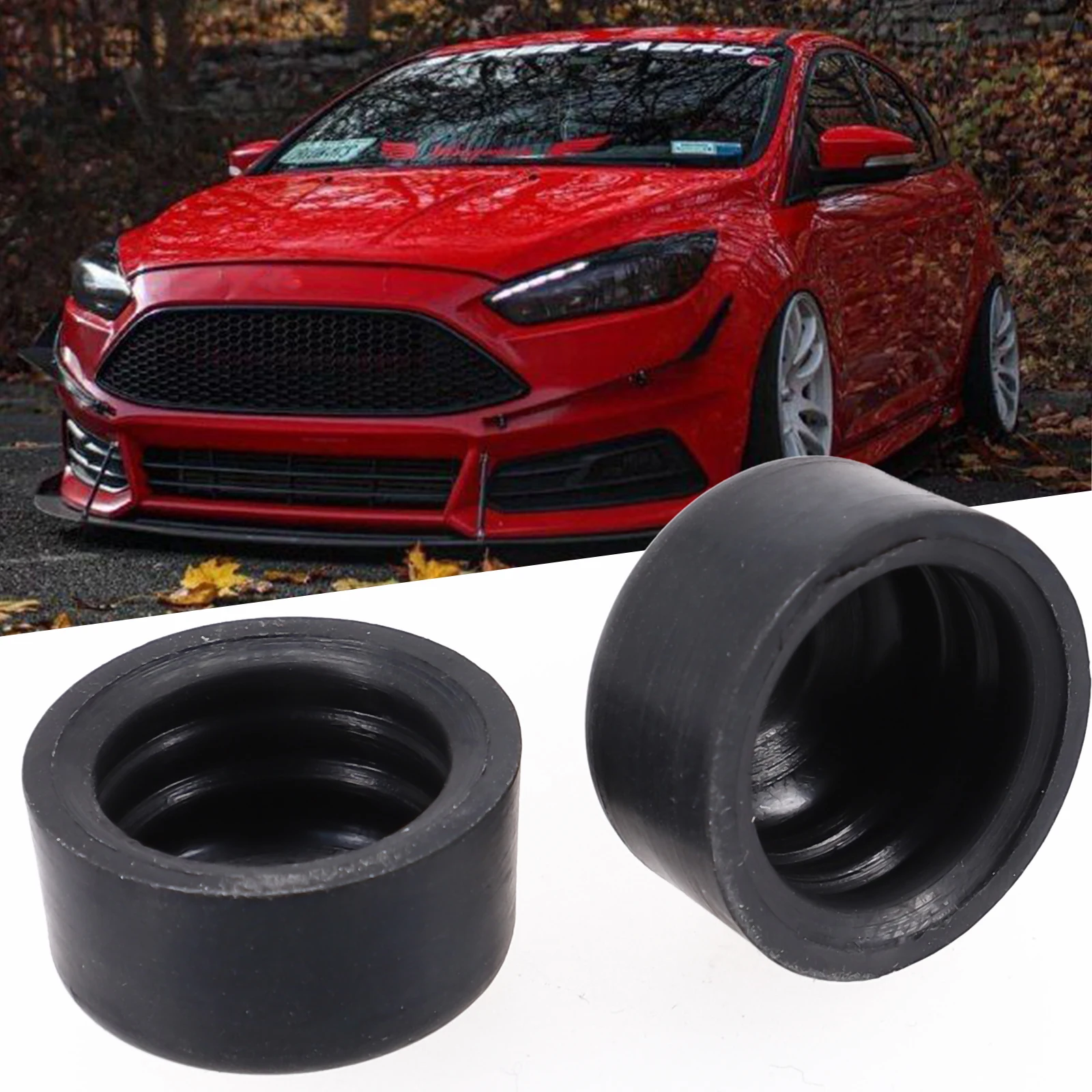 2Pcs Rubber Car Rubber Wiper Nut Cover For Ford Focus Fiesta Edge For C-Max W710461S300 Easy To Install