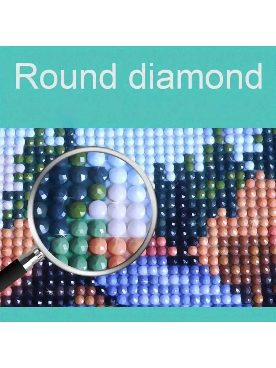 

5D Round Diamond Art Kit Butterfly Pattern DIY Mosaic Wall Decor Unframed 30x30cm