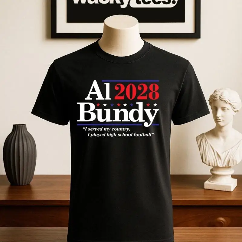 Al Bundy 2028 Kampagne Parodie verheiratet mit Kinder 80er 90er Grafik-T-Shirt
