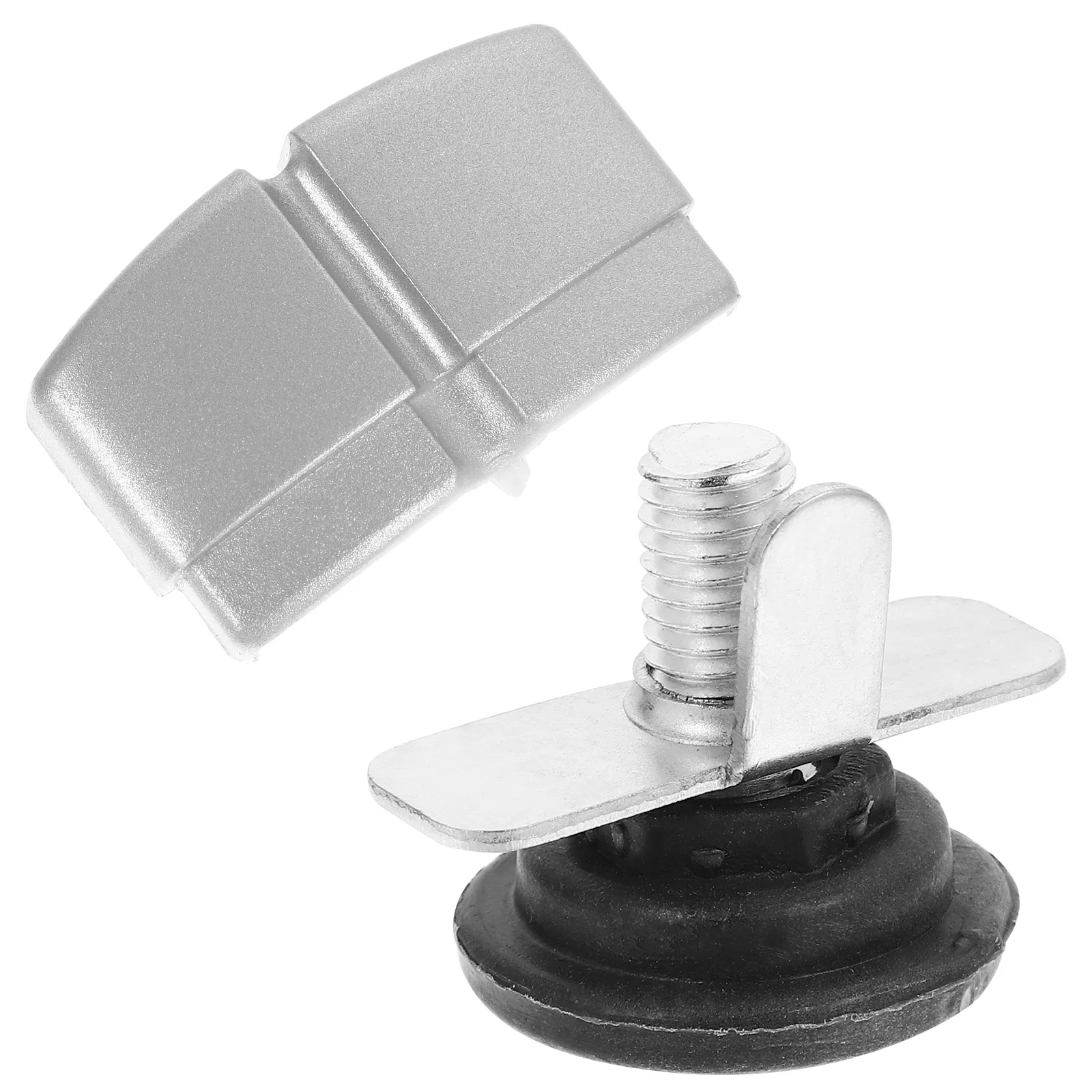 

1 set Screen Fixed Foot 1 Set Aluminum Desk Divider Part Alloy Desk Divider Parts Metal Fixing Pad Base Feet Supplies