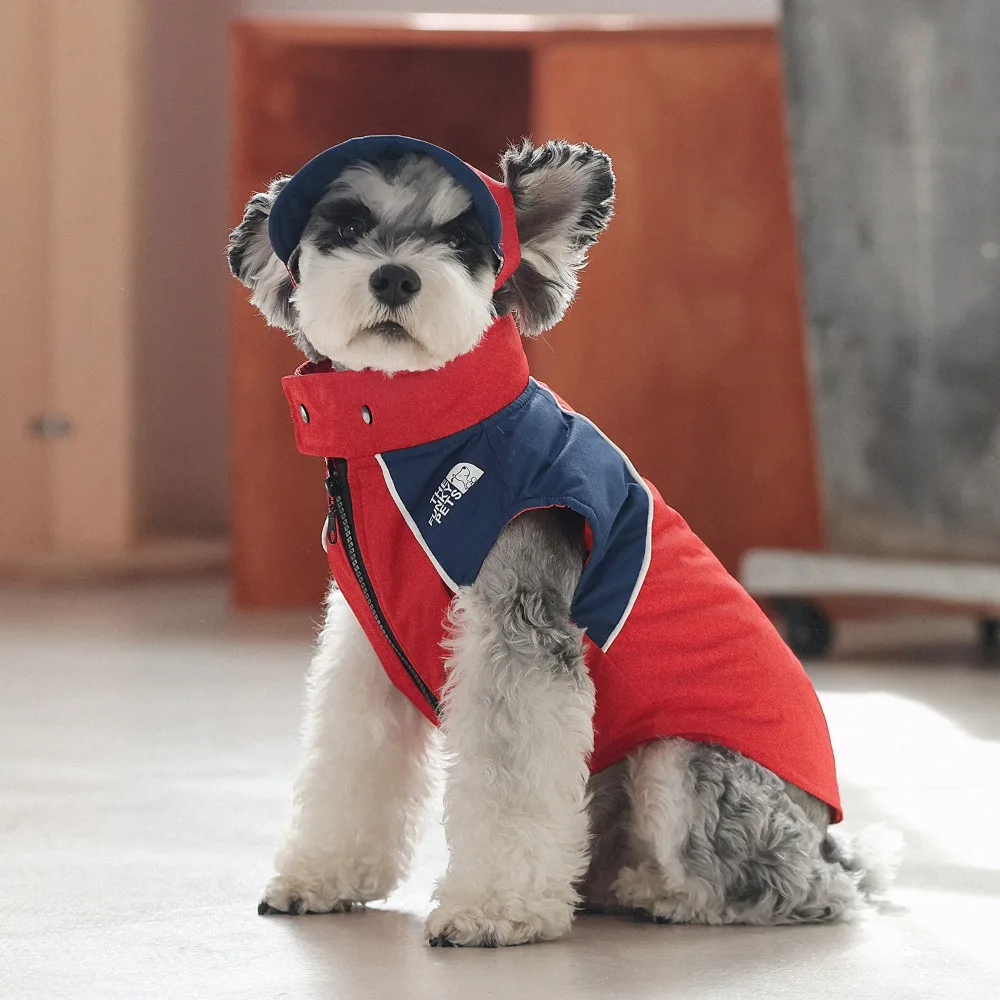 

Ветрозащитная куртка для собак, ветровка без рукавов для щенков с комплектом шляп, для уиппета, борзых, маленьких, средних пород, зимняя одежда для собак