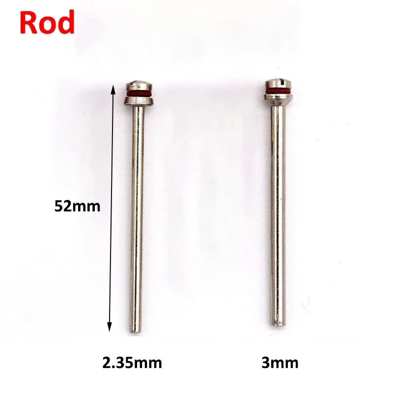 5 pz 2.35/3mm codolo mola in fibra di Nylon punta abrasiva testa abrasiva a forma di T lucidatura abrasiva ruota lucidatura Rotay Tools