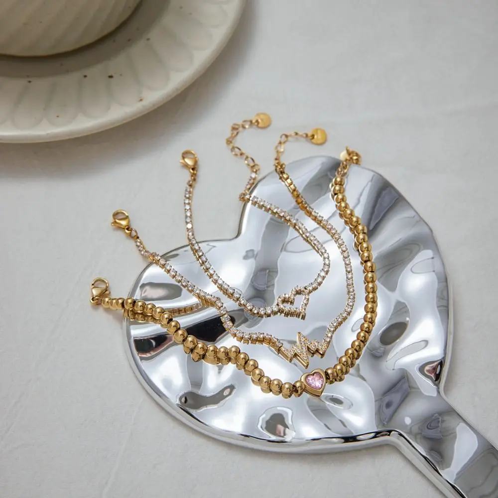 غير يتلاشى الأزياء الكوبية سوار الأوروبية والأمريكية الفاخرة شيك سحر الإسورة للماء الراقية سلسلة اليد عاشق