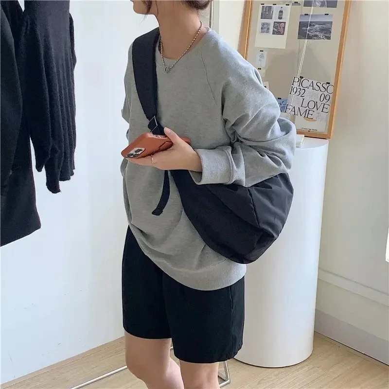 New Fashion Summer Large Capacity Casual Nylon Women Shoulder Bag Korean Style Hobos Bag Youth Crossbody Shoulder Bag