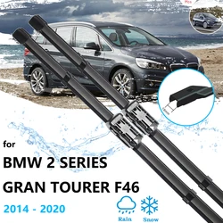 For BMW 2 Series Gran Tourer F46 216i 2014~2020 Front Rear Wiper Blades Set Brushes Car Windows Windshield Windscreen Cleaning