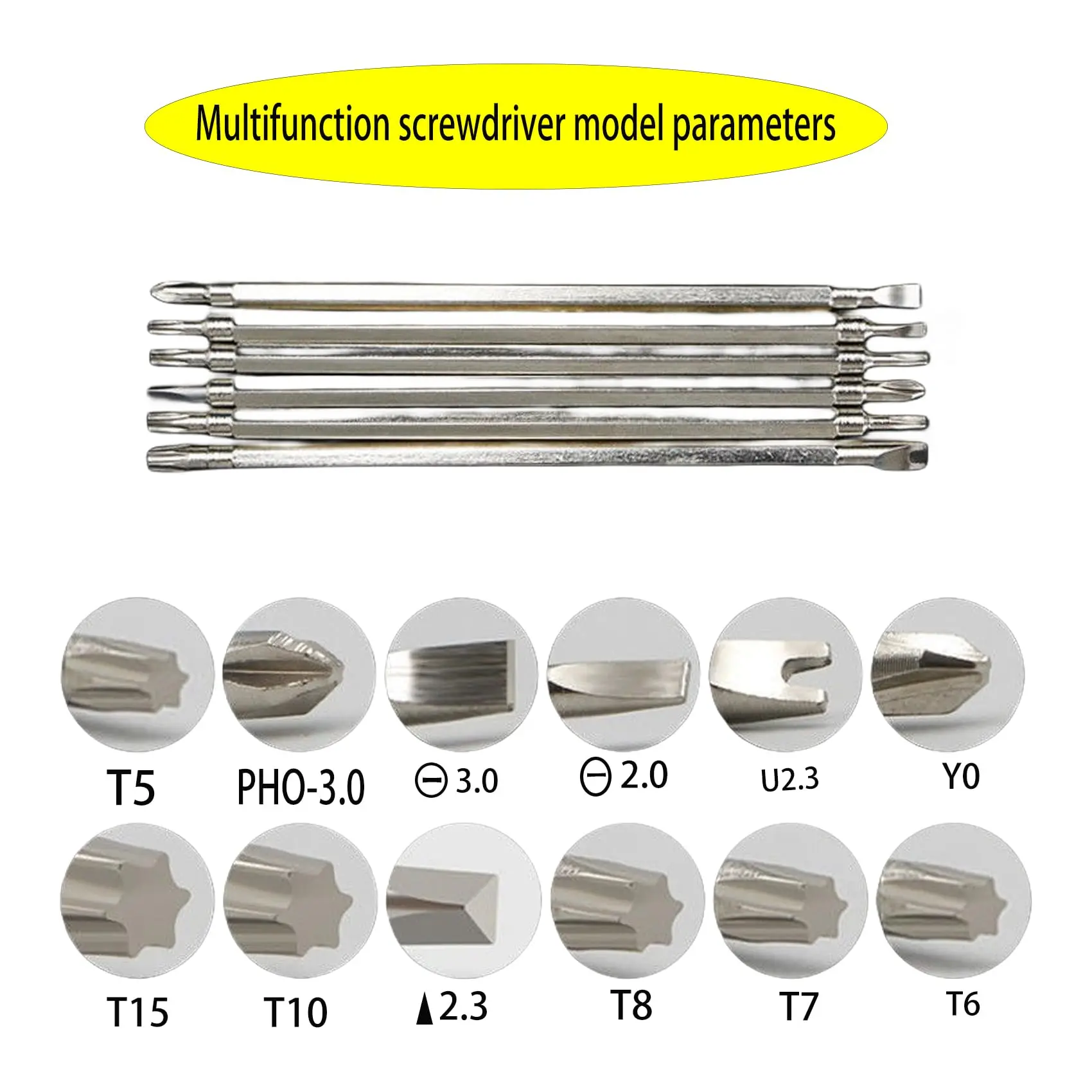 12 in 1 Precision Screwdriver Set Multi-purpose Rotary Screw Household Hand Tools Small Screw Driver Detachable Handle S12 Sizes