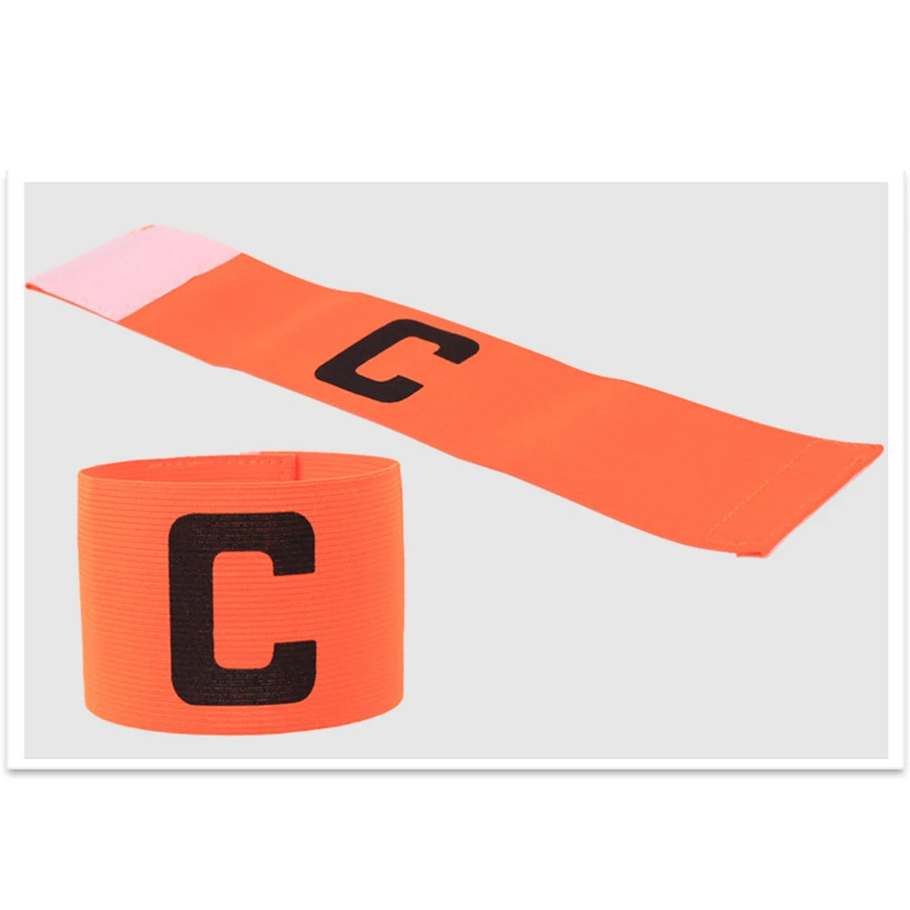 

Football Captain Armband Soccer Elastic Bright Color Adjustable Fit 15.5-34Cm Arm Girth Anti-Drop Sport Team For