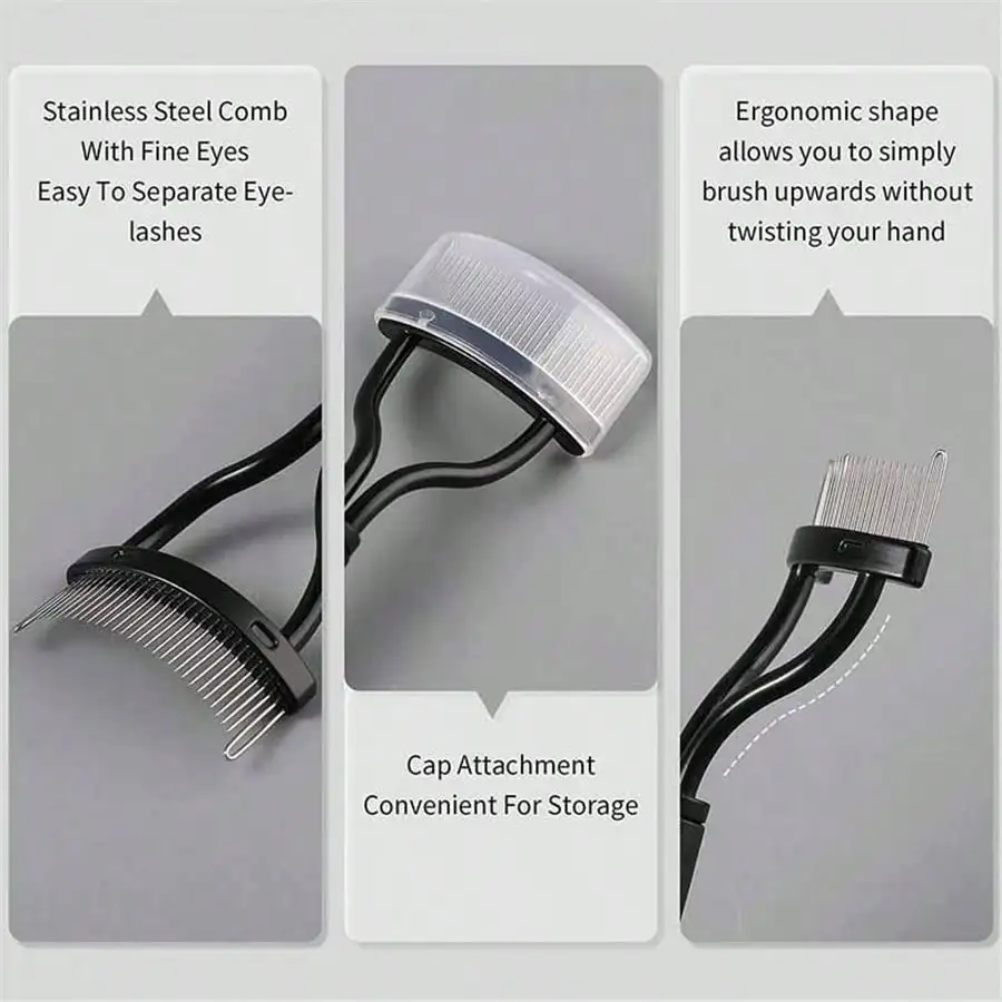 1pc Neue Schwarz Wimpern Curler Pinsel Make-Up Mascara Guide Applikator Augenbraue Kamm Curling Werkzeug Wimpern Curler