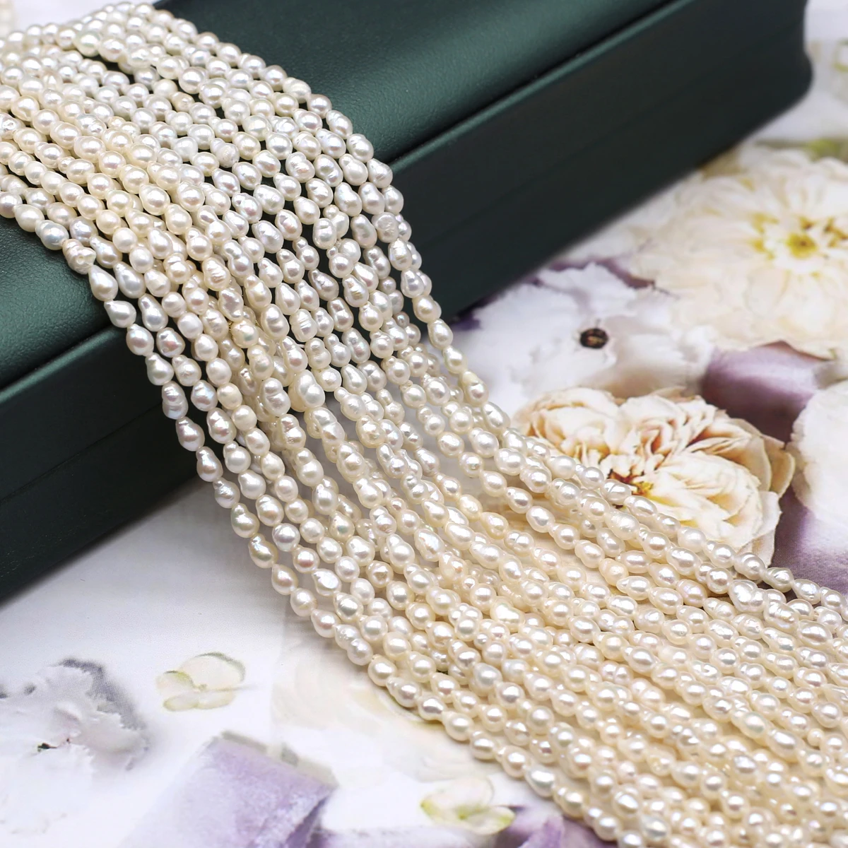 3-3.5mm Natural Zhuji Freshwater Pearl Beads Irregular Grade A Loose Bead for Jewelry Making Diy Trendy Necklace Bracelet