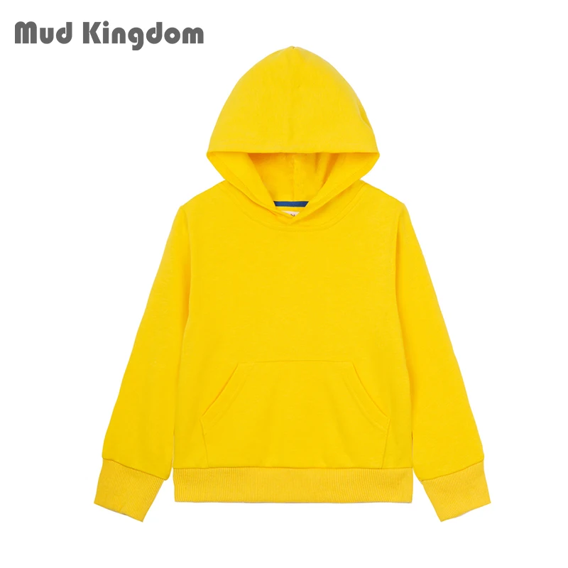 

Mudkingdom Big Kids Hoodies Sweatshirts for Boy Pullover Plain Solid Ribbed Toddler Girls Jersey Hoodie Fashion Long Sleeve Tops