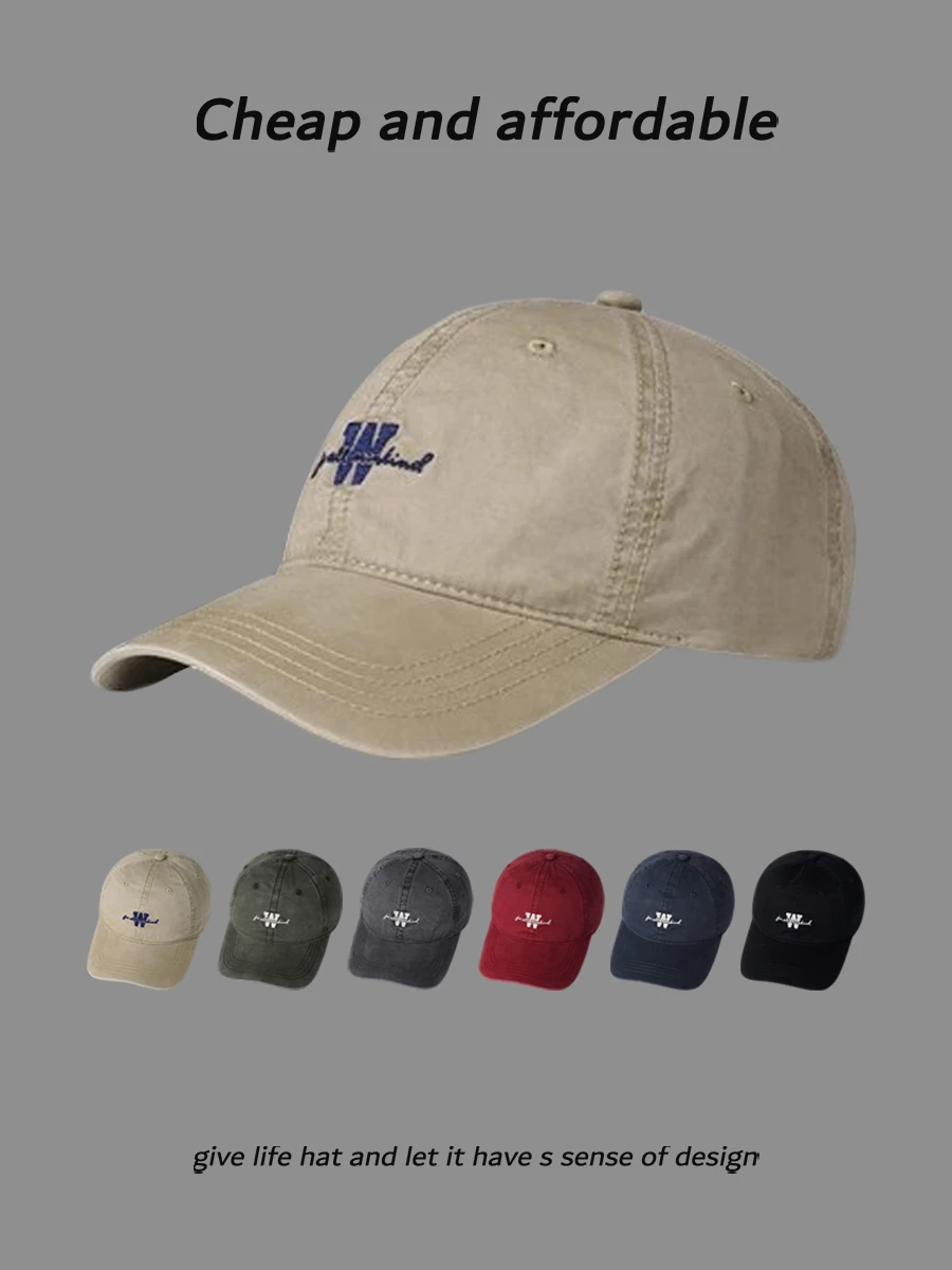 

Spring and summer new letter embroidered baseball cap for men and women couples fashion simple casual versatile cap