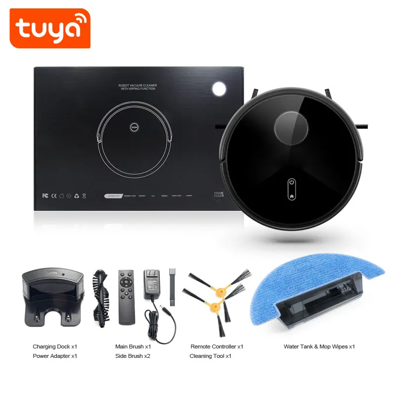 Carregamento automático Tuya Robô Varrendo Piso Inteligente, Eletrodomésticos, Wi-Fi, Navegação a Laser, Household, PST-S6-LWT