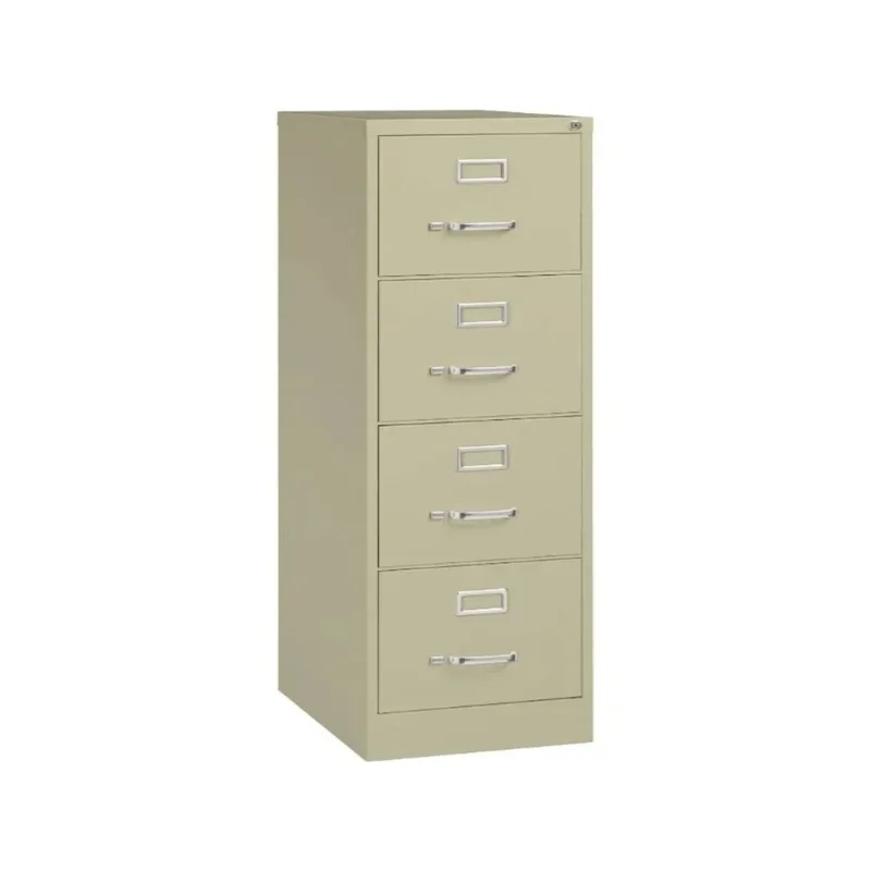 

4 Drawer Vertical File Cabinet, 22" Deep, Letter Width - Putty Finish