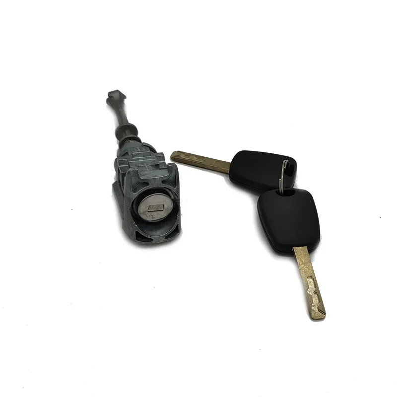 Front Left Door Lock Cylinder Barrel with 2 buttons for Citroen C4 2004-2011 Picasso 2006-2008