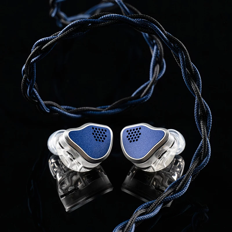 MOONDROP X Crinacle Silicon Earphone 1DD+2BA+2MEMS Tribrid IEMs with 0.78mm 2-pin Universal Interchangeable Cable