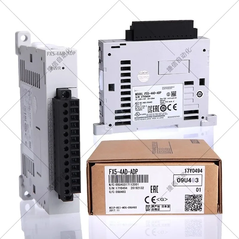 Новый оригинальный аналоговый контроллер ПЛК FX5-4AD-ADP 8A 4A DA TC PT