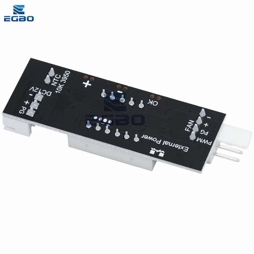 Single 12V 0.8A DC PWM 2-4 Wire Fan Temperature Control Speed Controller Chassis Computer Noise Reduction Module NTC B 50K 3950