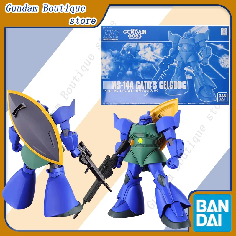 

Bandai натуральная HG MS-14A GATO'S GELGOOG Gundam аниме фигурка робота Коллекционная сборная модель игрушки украшения подарок детям