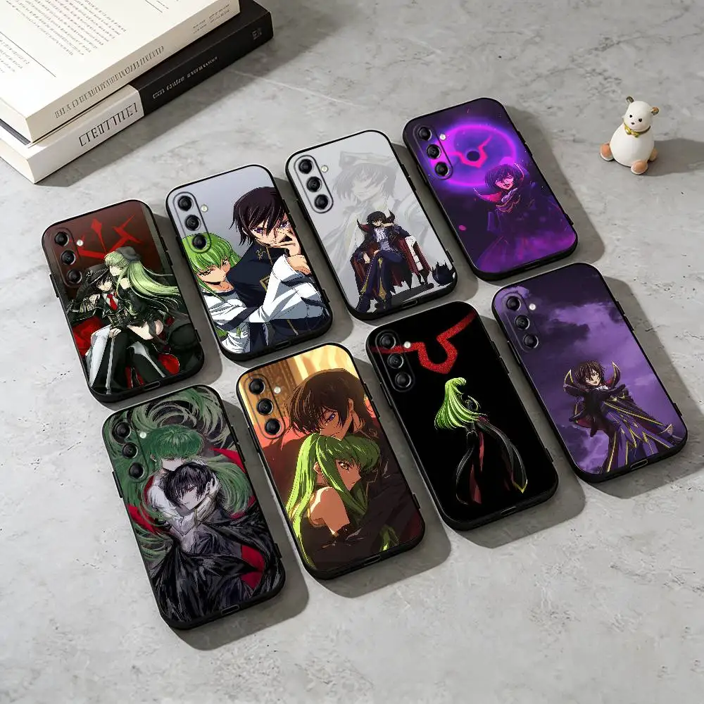 C-Code Geass Zero Mask Art   Phone Case Black Silicone Soft For Samsung Galaxy A73,A72,A71,A70,A53,A52,A51