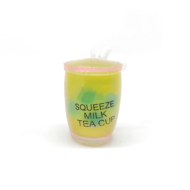 Mini taza de té de leche de gelatina de verano Kawaii, juguetes exprimibles únicos para ventilación, alivio del estrés, regalo de juguete para niños