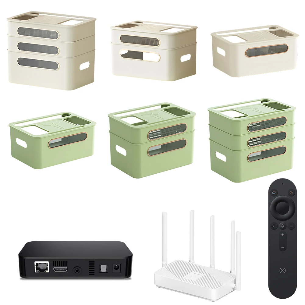 

Ящик для хранения маршрутизатора, дышащий ящик для хранения силового кабеля, ящик для прокладки кабелей, органайзер для кабеля, ящик для домашнего офиса