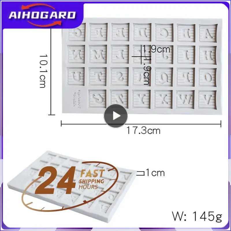 Alphabet Number Flag Silicone Sugarcraft Mold Resin Cupcake Baking Mould Fondant Cake Decorating Tools