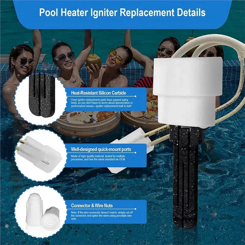 [NEW!ABKG】 Fits For Pentair Sta-Rite Max-E-Therm Mastertemp Pool And Spa Heaters 77707-0054 Igniter Pool Heater Replacement Kit