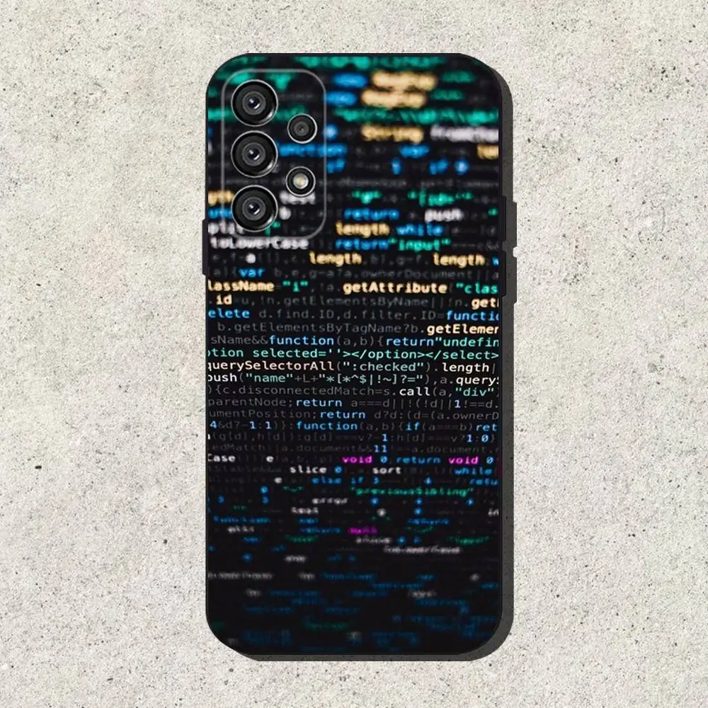 The Code design programmer  Phone Case For Samsung S25,S24,S21,S22,S23,S30,Ultra,S20,Plus,Fe,Lite,Note,10,9,5G Black Cover