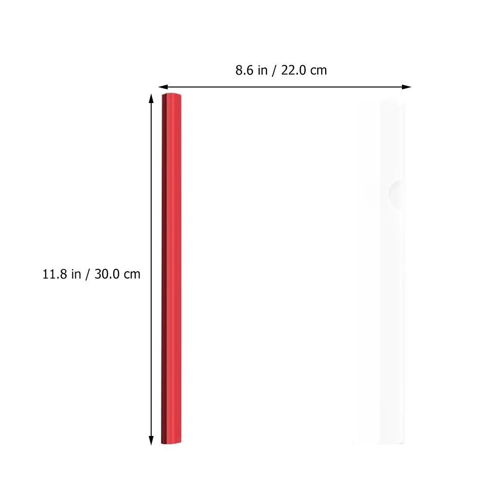 10 Pcs Draw Rod Report Cover With Sliding Bars Binder Clips Office Desks Transparent File Sliding Bar A4 Paper Holders