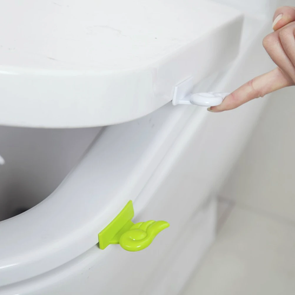 

5 Pcs Toilet Seat Riser Lid Lifter Cover Anti-dirty Avoid Touching Child