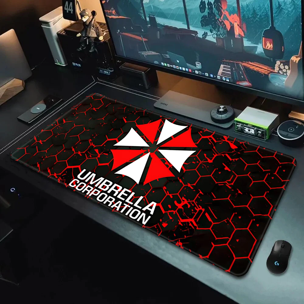 الأفلام الساخنة المقيم الشرور ماوس HD الطباعة ألعاب الكمبيوتر قفل حافة عدم الانزلاق ماوس الوسادة XXL90x40 سنتيمتر لوحة المفاتيح الكمبيوتر وسادة مكتب