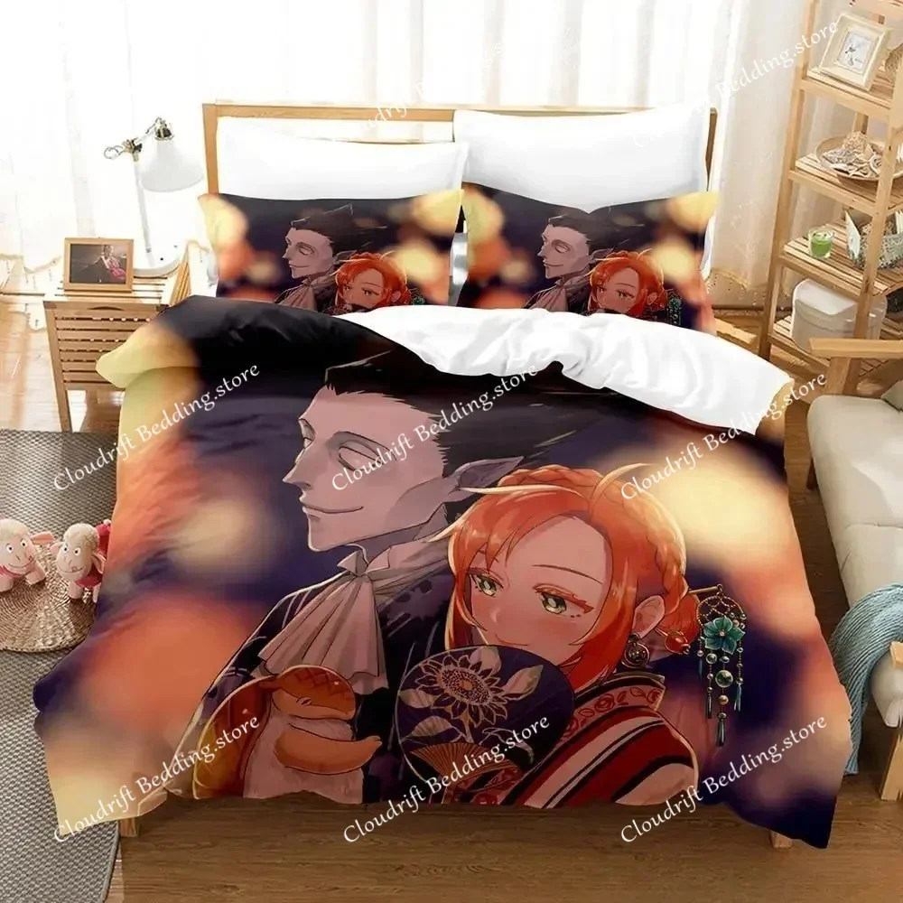 

The Vampire Dies in No Time 2 Bedding Set Cartoon Anime three-piece set Adult Kid Bedroom Duvet cover Sets 3D Print Kawaii Anime