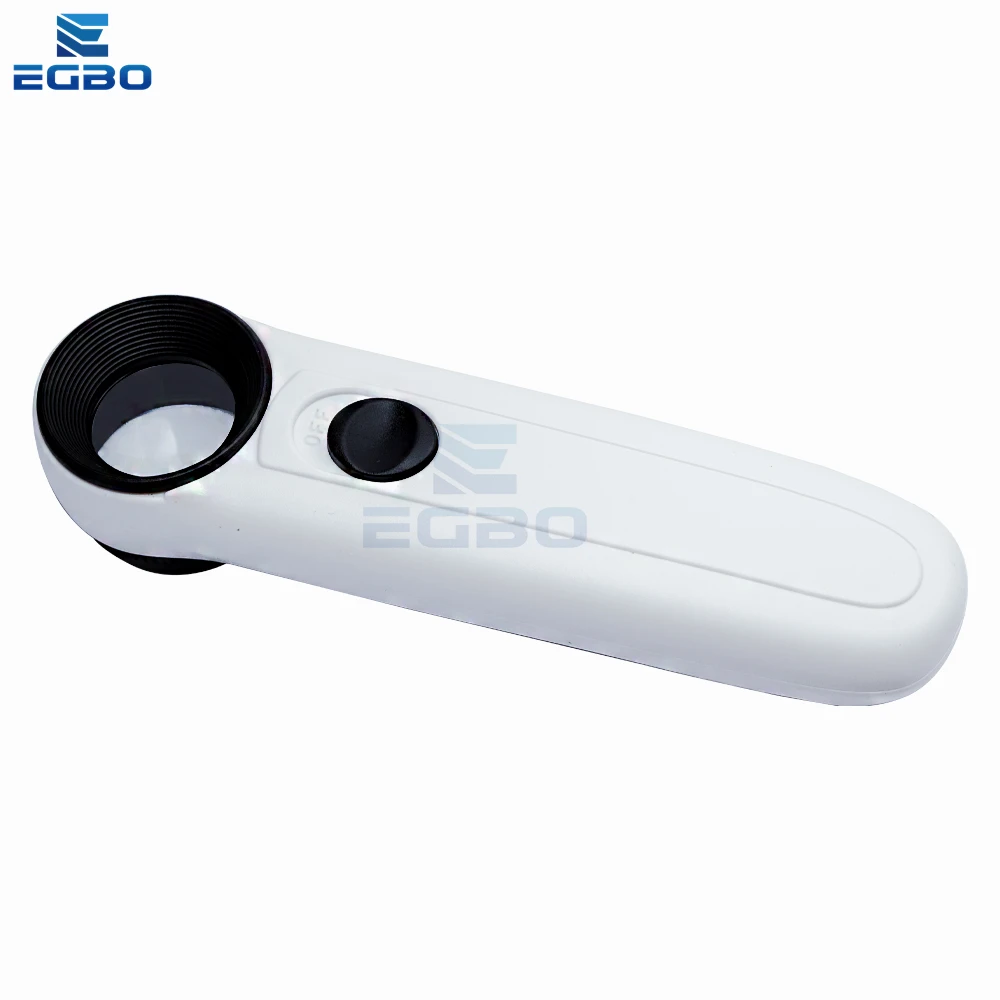 Lente d'ingrandimento portatile EGBO 15X, strumento tascabile portatile, 2 luci a LED, lente d'ingrandimento professionale