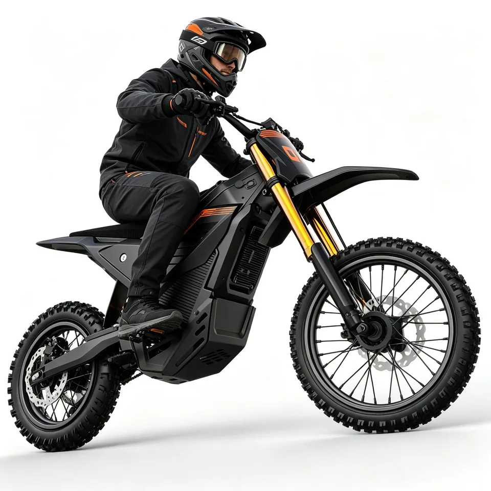 6000W PEAK ELECTRIC DIRT BIKE 60V 30AH OFF-ROAD BICYCLES 50MPH E-BIKE FOR ADULTS image 2