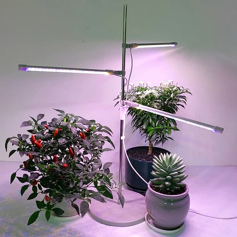 ABKO-LED Grow Light Full Spectrum Plant Growth Light Height Adjustable Dimmable Growing Lamp With Timer For Indoor Plants