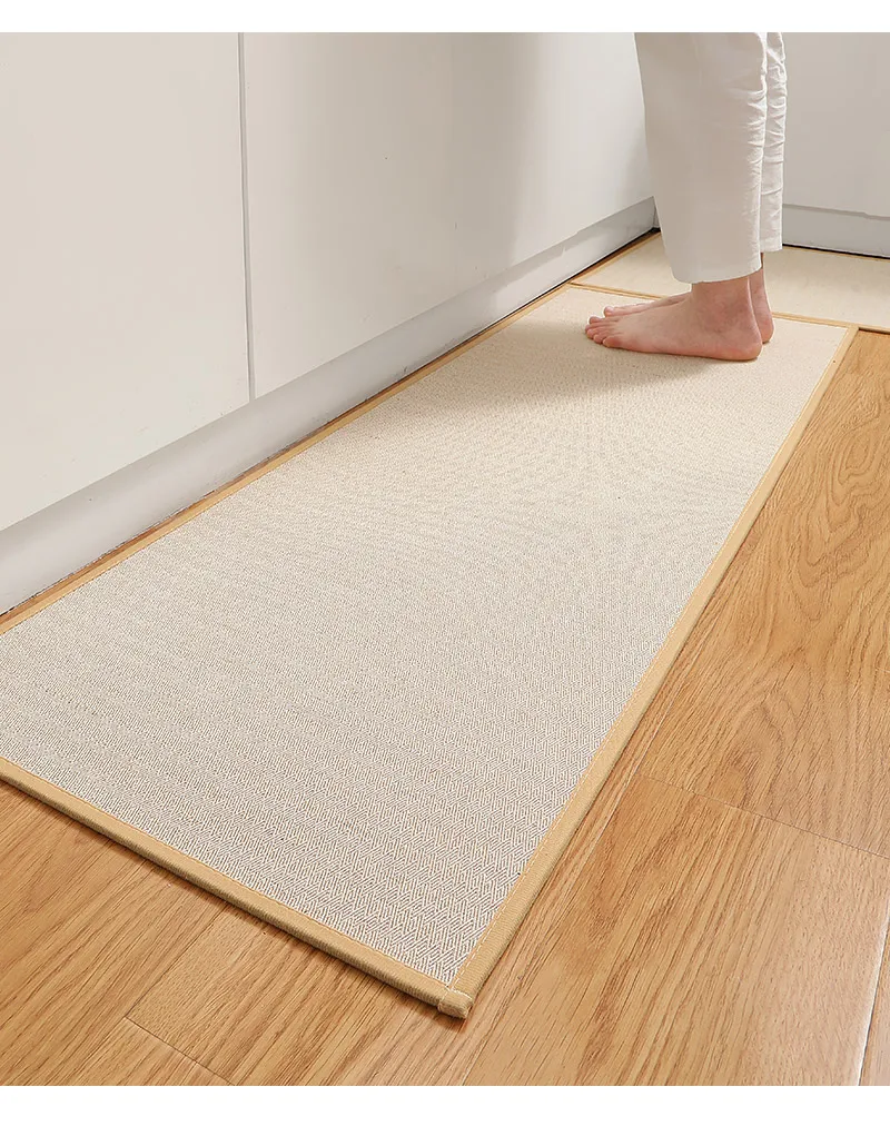 Saugfähiger langer Küchenläufer, mit Gummiunterlage, stoßdämpfend und rutschfest, waschbare Matte für den Spülbeckenbereich, Küchenbodendekoration – Detail 12