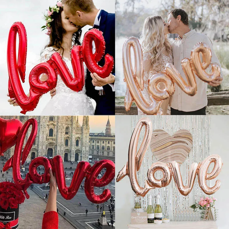 الحب رسالة احباط بالون أحمر الشفاه الأحمر الشفاه احباط بالون الذكرى الزفاف عيد الحب حفلة عيد ميلاد الديكور كرة الزفاف