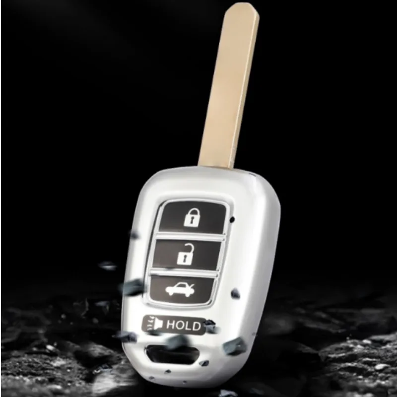 بولي TPU سيارة 4 أزرار حافظة مفاتيح شل لهوندا أكورد CRV سيفيك جاز HR-V HRV 2013 2014 2015 2016 مفتاح حامي الملحقات