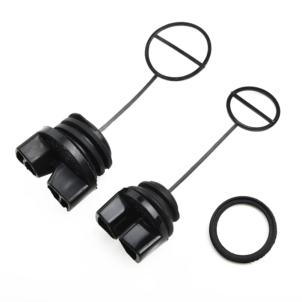 Fuel Cap Replacement Set 2pcs for McCulloch 738 740 742 838 842 and 842 Chainsaw Oil Tank Cover OEM 577858501 530057236
