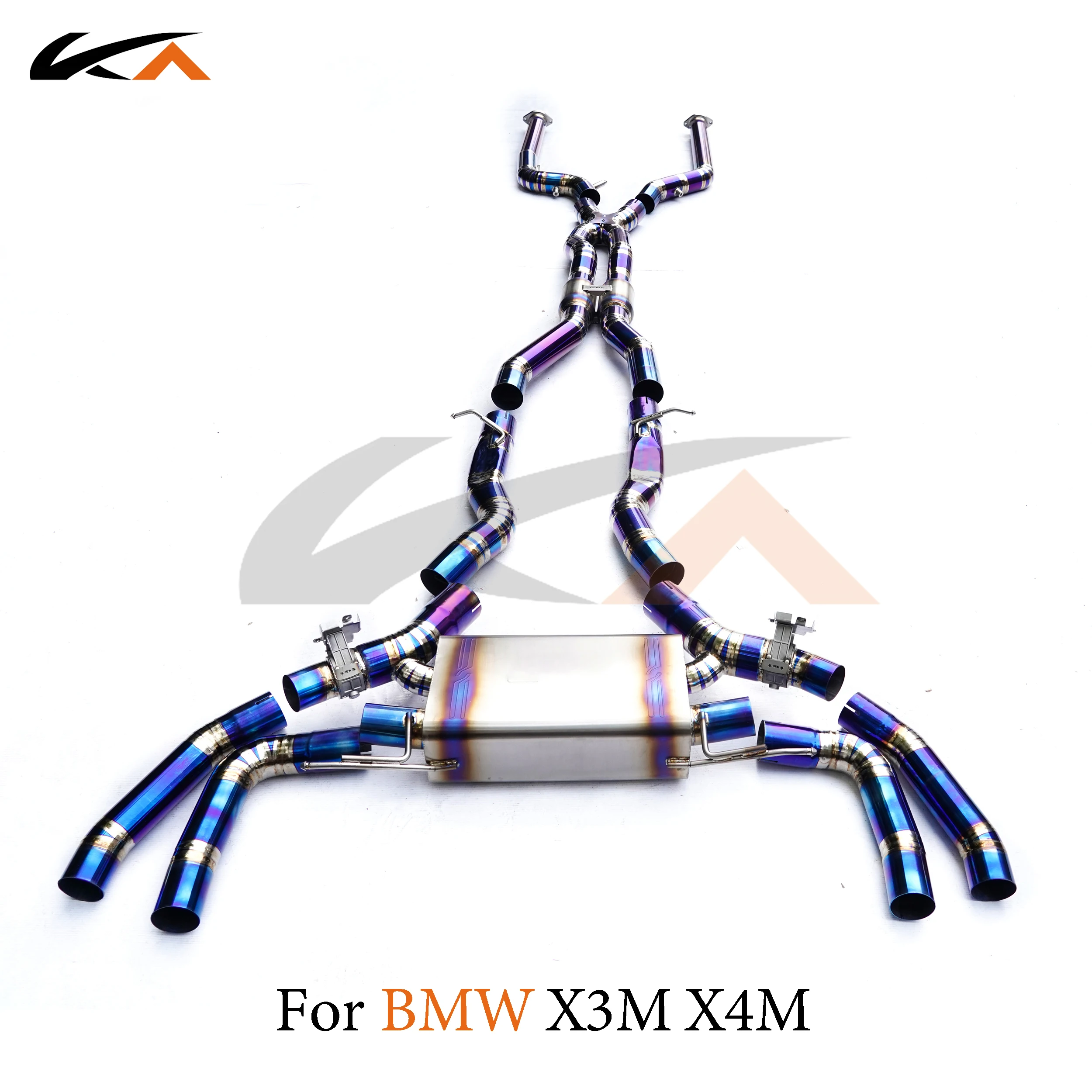 

KA Tuning exhaust system titanium alloy catback for BMW X3M X4M F97 F98 3.0T performance parts muffler valve car accessories