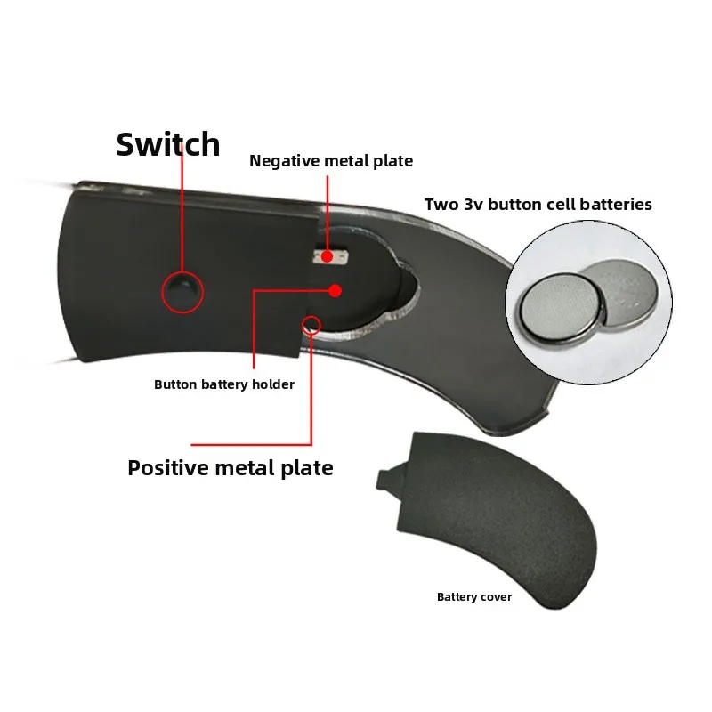 نظارات مضيئة بإضاءة LED بتقنية المستقبل 3 فولت، 7 نظارات فلاش ملونة متغيرة الألوان من الأكريليك العصرية