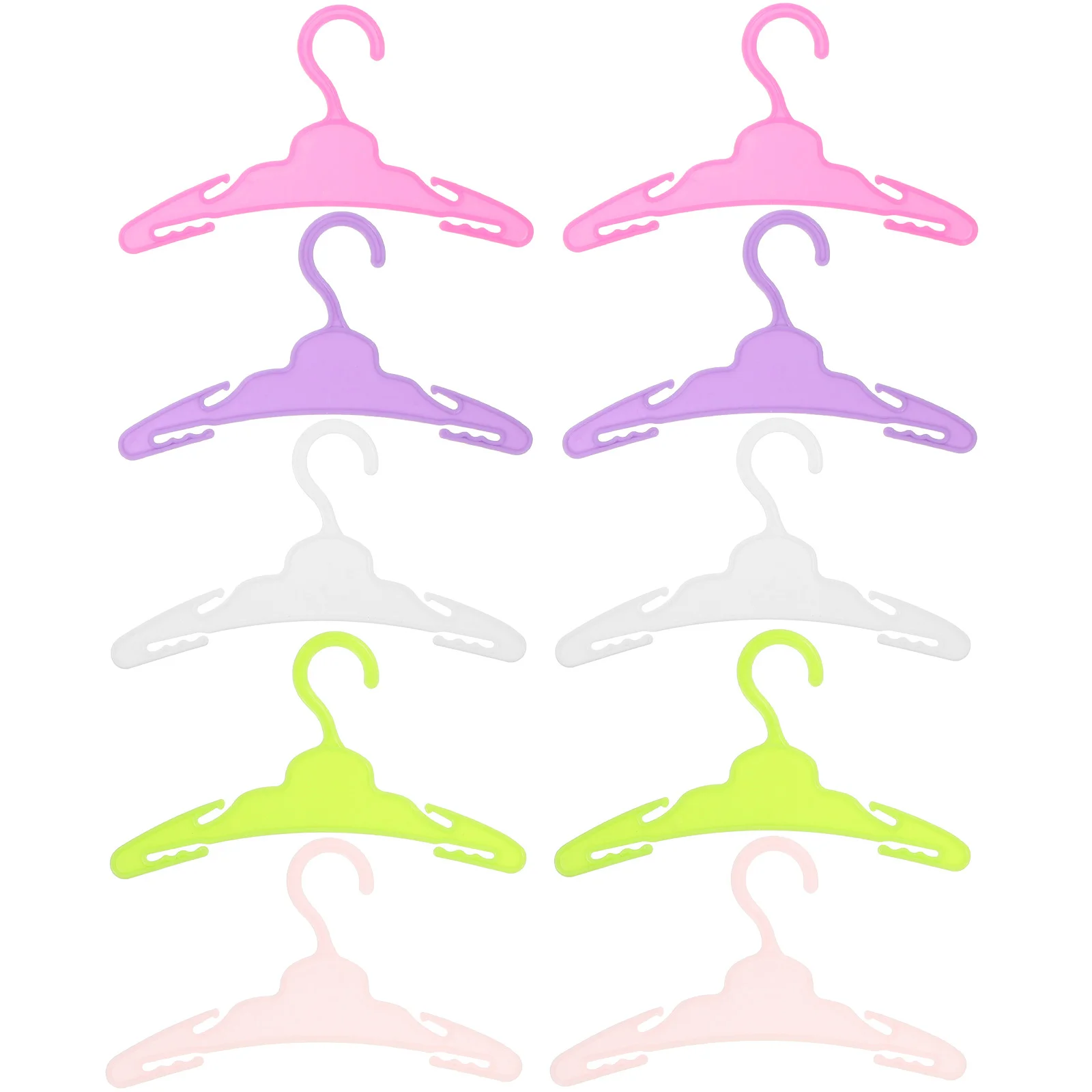 

10Pcs Mini Clothes Hangers for Small Hanger Set Organize Kids Playroom Decorative Clothing Rack Display Stand Simulation