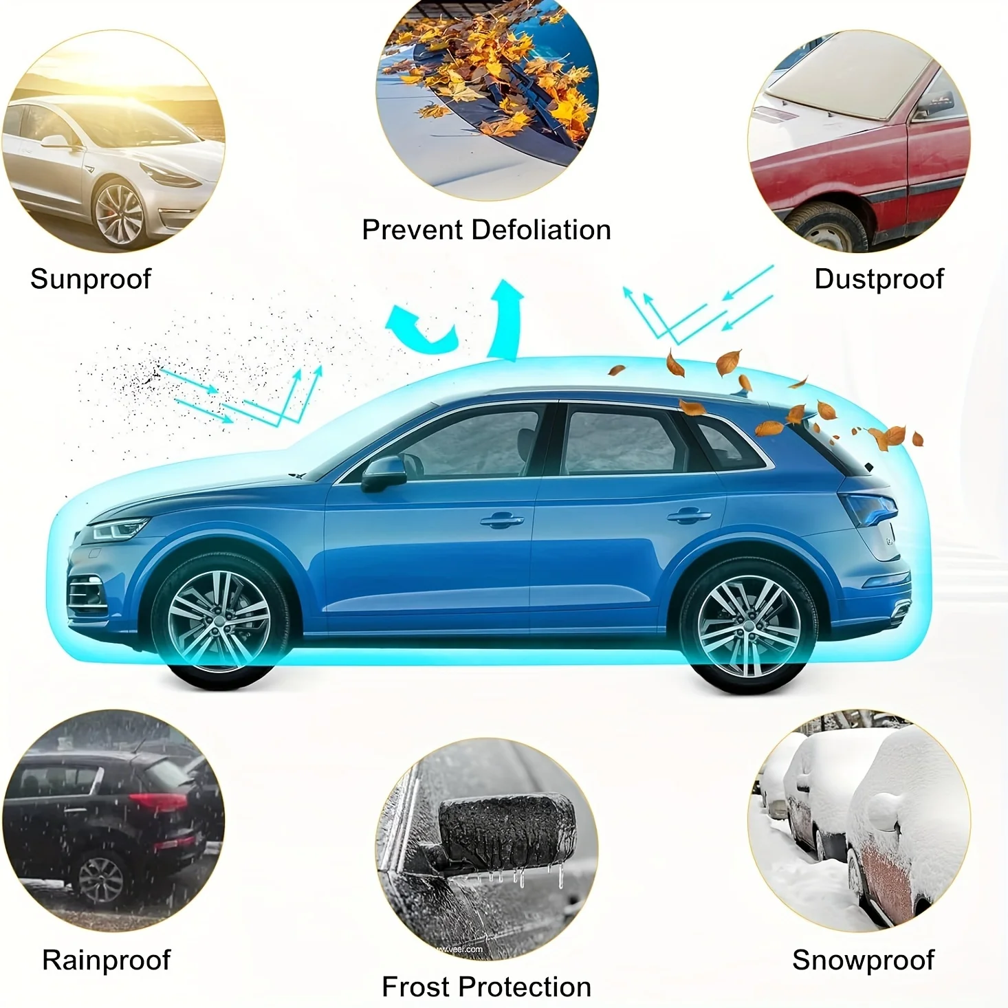 

SUV Cover Car Cover Sun Protection Waterproof Dust Protection Car Paint Oxford Cloth Cover