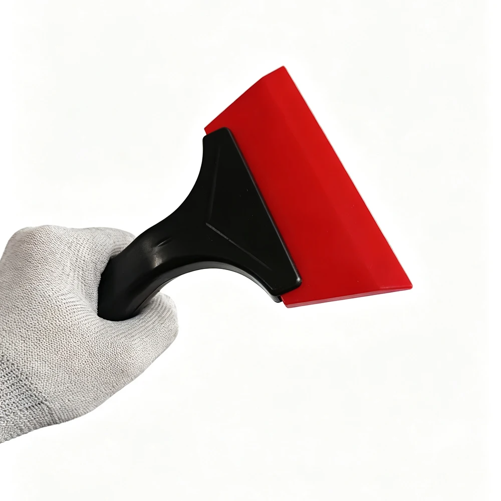 Roter Silikon-Rakel, automatischer Wasserblatt, Wasserwischer, Duschabzieher, langer Griff für Auto, Windschutzscheibe, Fenster, B90 – Detail 6